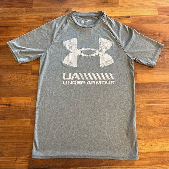 🍋 Under Armour • Men's UA Velocity Graphic Logo Short Sleeve T-Shirt Size S - Picture 1 of 7